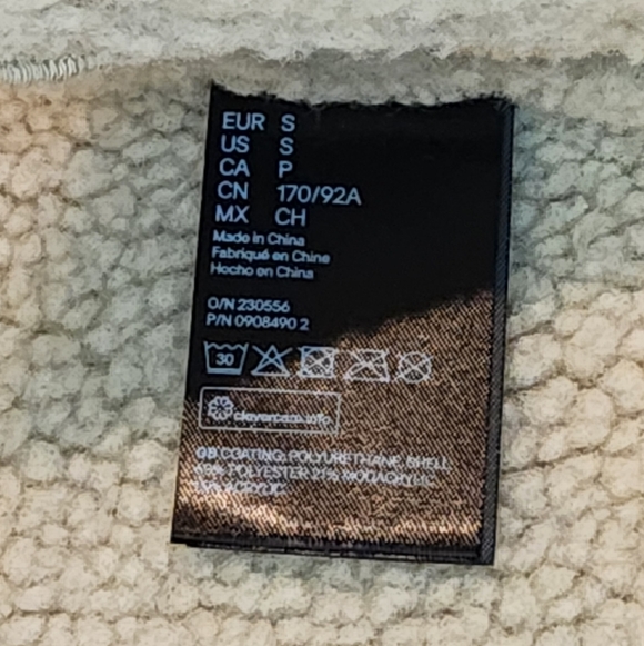 H&M Men's Black Leather Jacket Size S - Picture 7 of 10